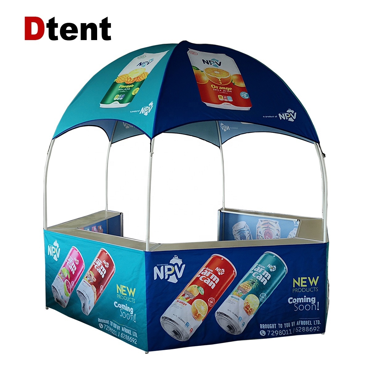 Dtent Customize Portable Display Used Dome Canopy Marquee Sale Trade Tent Promotional Panel Collapsible Booth Kiosk tent