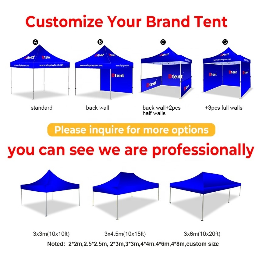 Custom Brand 10x10 Trade Show 3X6 15X15 Tent Frame Aluminium Alloy Wedding Marquee Luxury Gazebo Tipo In Divisoria Manila