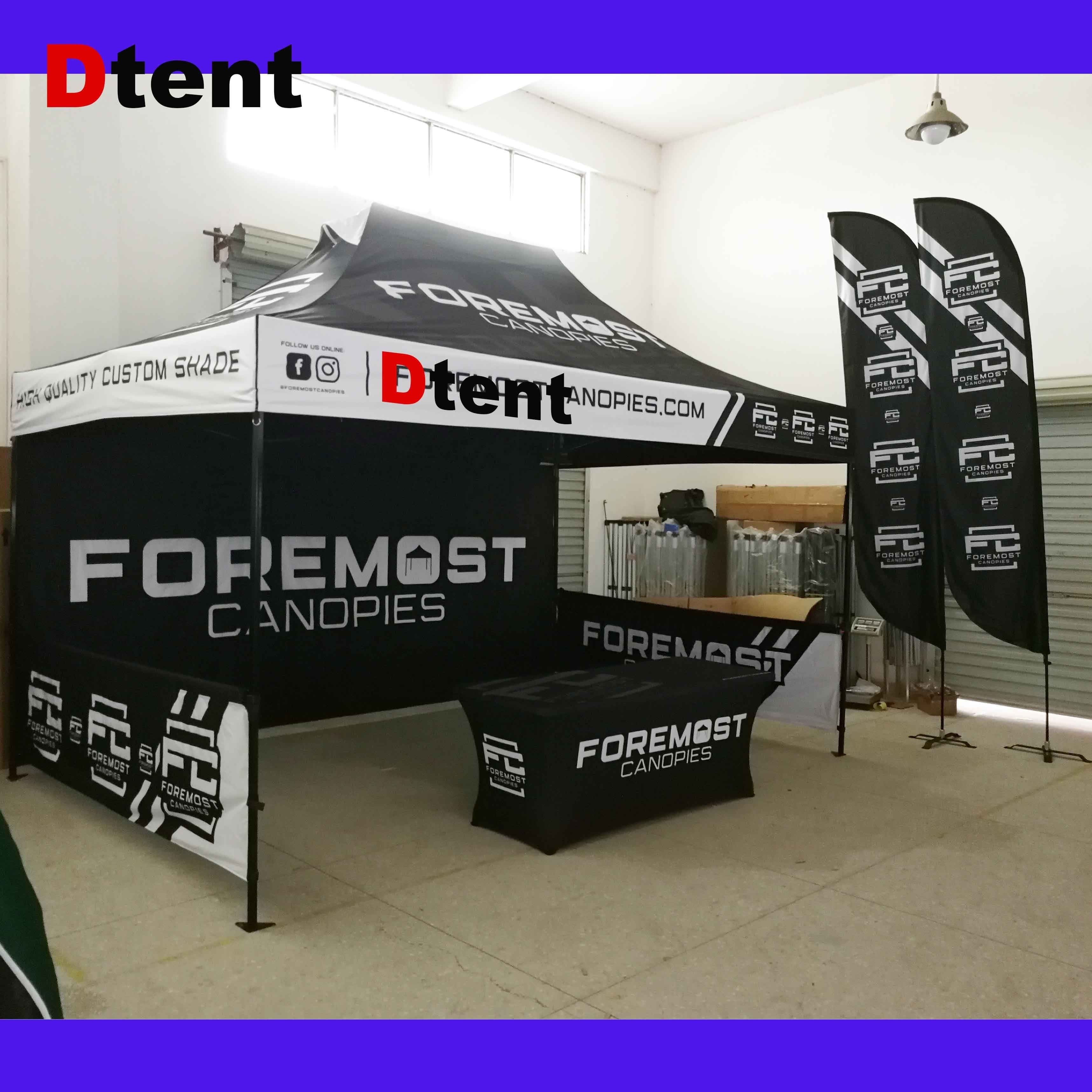 Custom Printed 10x15 Advertising Exhibition Logo Outdoor Event Aluminum Marquee Gazebos Canopy Pop Up 10X10 Trade Show Tent