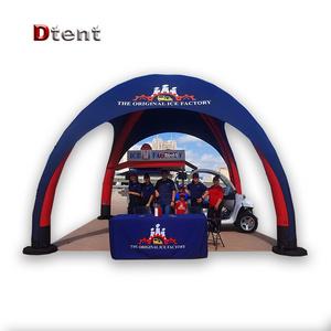 guangdong outdoor air blower arch automatic inflatable shade promo gazebo canopy commercial tent for racing event party