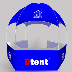 Dtent Customize Portable Display Used Dome Canopy Marquee Sale Trade Tent Promotional Panel Collapsible Booth Kiosk tent