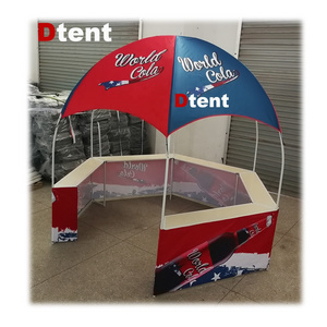 10 by 10 enclosed store hexagon promotional booth tent dome kiosk tent