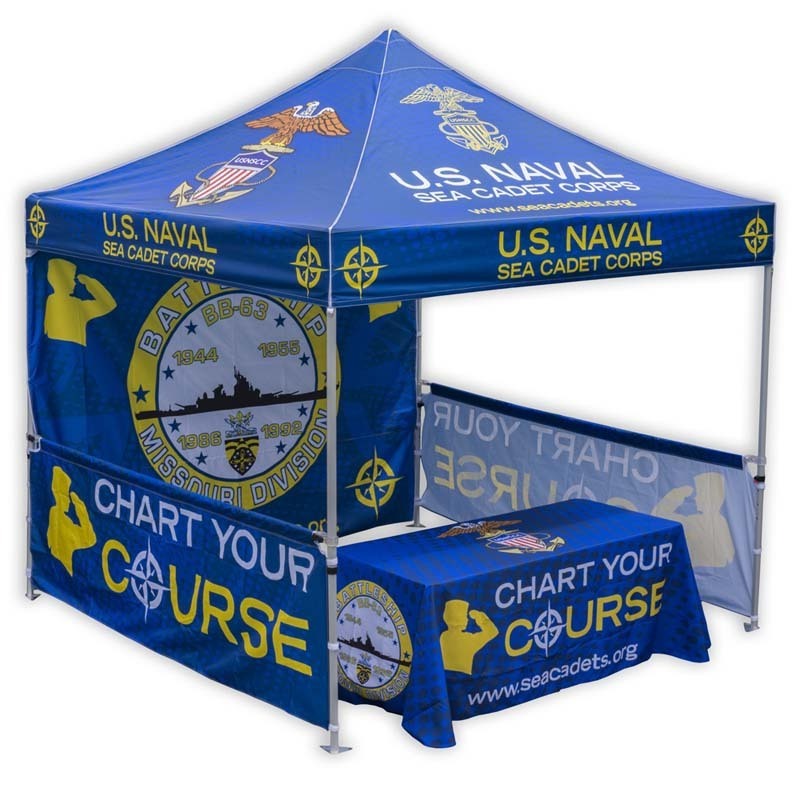 10*10ft pop up tent custom logo printing flags and banners table cloth display tent for making business promotion event