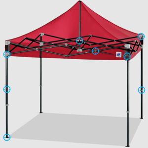 aluminum pop up storage canopy Trade Show Tent 10x20 commercial large Event party