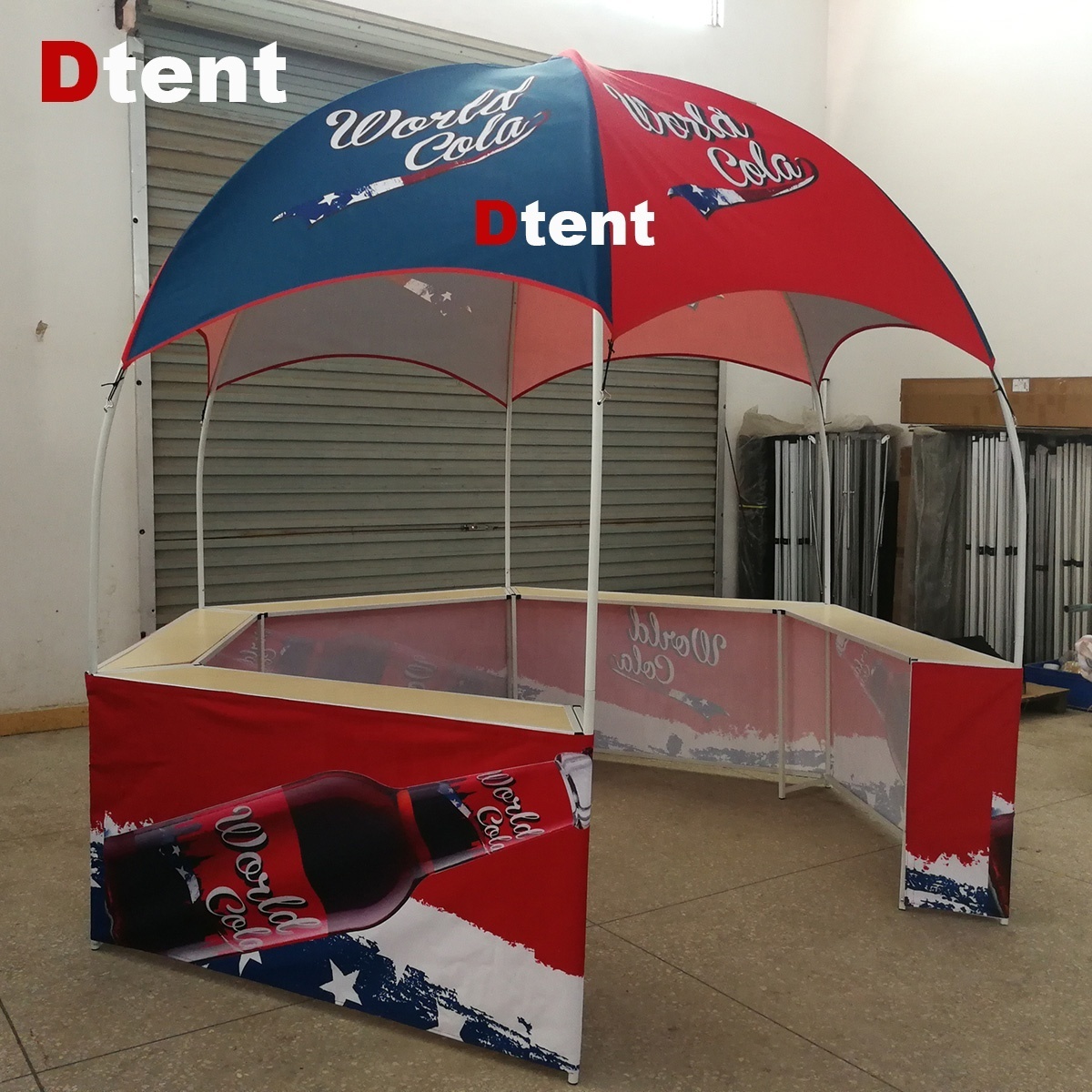 10 by 10 enclosed store hexagon promotional booth tent dome kiosk tent