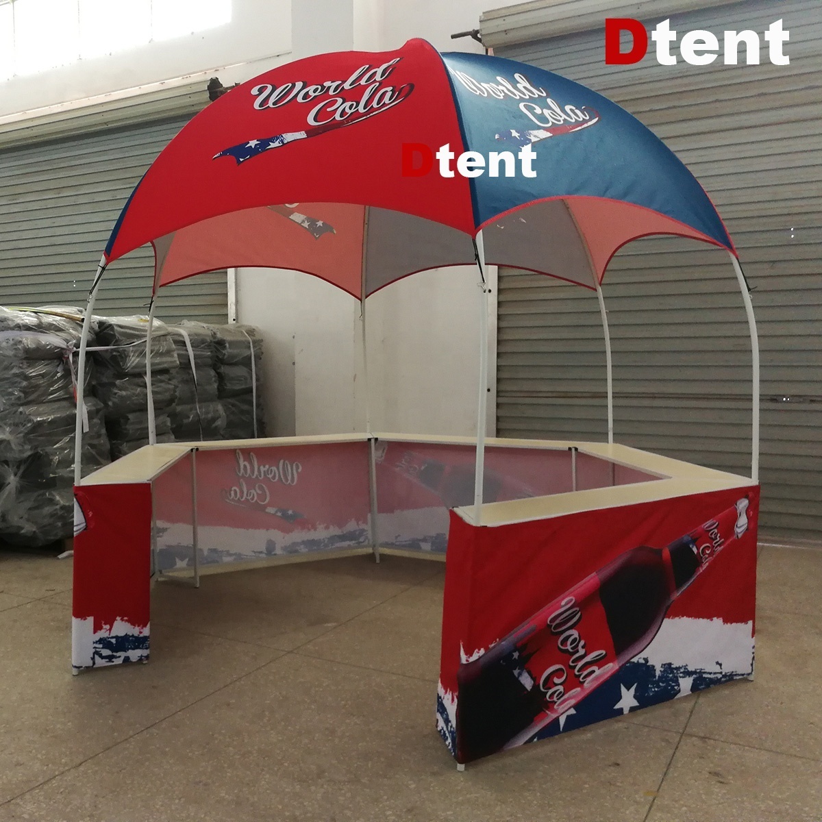 10 by 10 enclosed store hexagon promotional booth tent dome kiosk tent