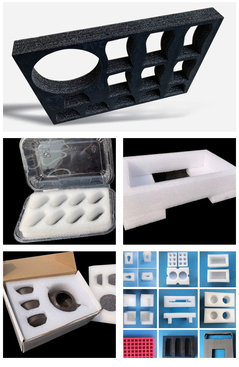 Custom Black Eva Die Cut Foam Products Packaging Box Inserts Cut To Size