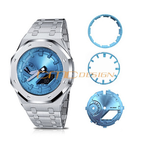 GA-2100/2110 Watch Accessories Watch Dial Mod Kit Watch Scale Ring for G Shock GA2100 part Replacement