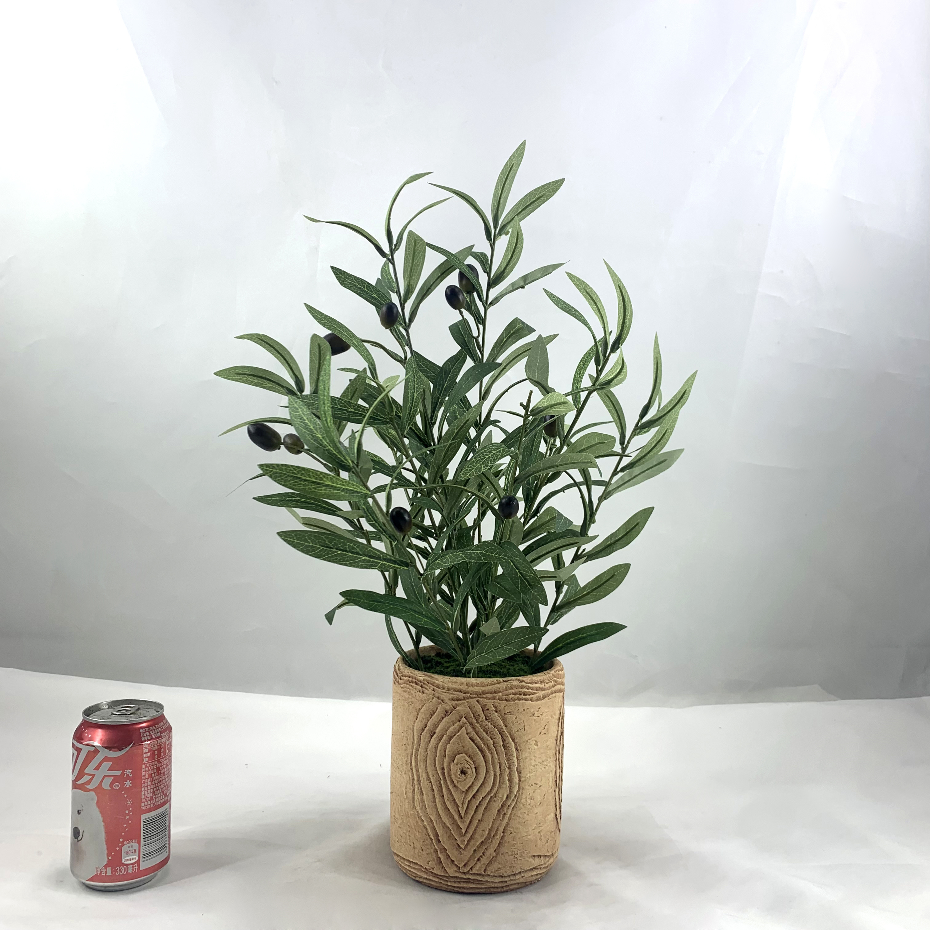 Artificial olive tree potted indoor desktop decoration with fruit simulation olive tree wedding decoration tropical green plant