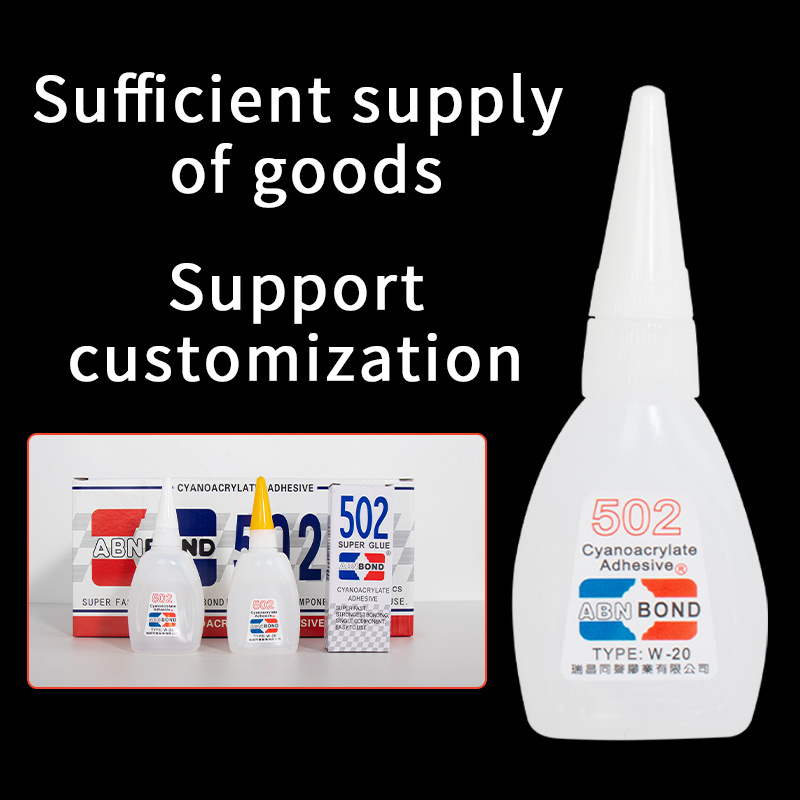 Factory outlet 502 cyanoacrylate adhesive super glue 502 super glue 15g 30g 50g cyanoacrylate adhesive super glue