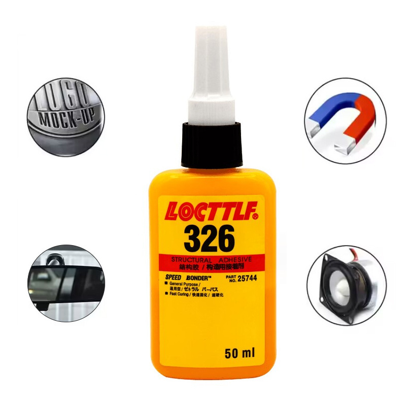 326 structural adhesive for metal and glass bonding rearview mirror magnet, light yellow liquid 326 glue