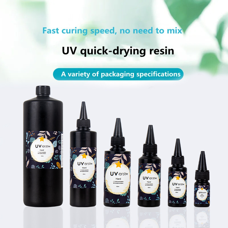 Wholesale UV Curing Resin 10g 20g 50g  100g  250g 500g 1000g Jewelry Making UV Resin Hard for DIY Art Craft