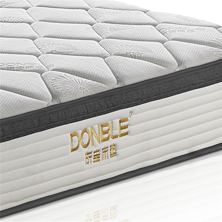 New Design Factory Box Spring Sale Hot Modern Cool Feeling Hotel Bed Pocket Coil Spring Mattress