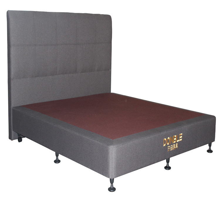 Wholesale Strong Quality Upholstered Double Size Fabric Plywood Modern Style Hotel Bed Headboard