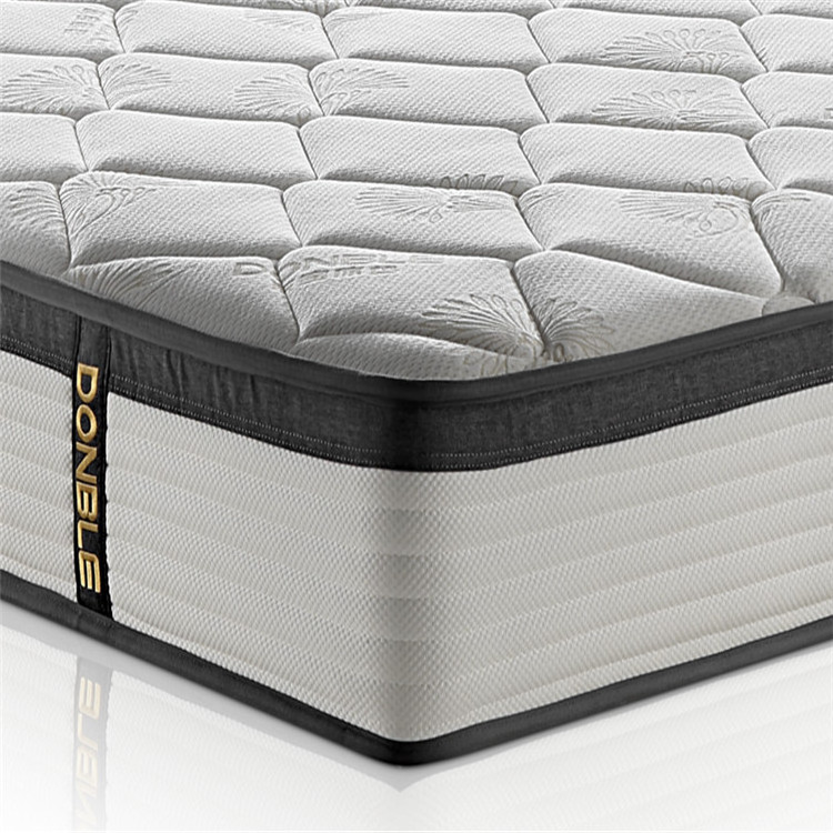 New Design Factory Box Spring Sale Hot Modern Cool Feeling Hotel Bed Pocket Coil Spring Mattress