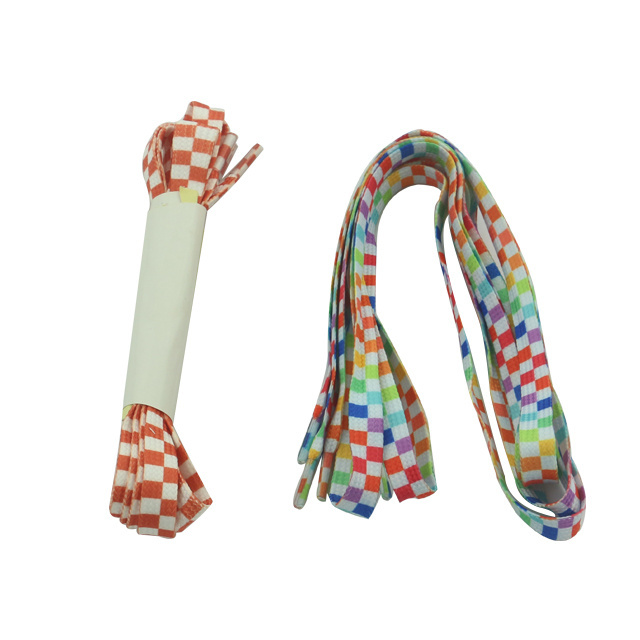 wholesale price custom polyester printing shoelaces with custom printed logo Dye sublimation shoe laces