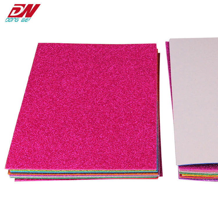 High quality custom size eva glitter foam sheet for crafts diy decorate