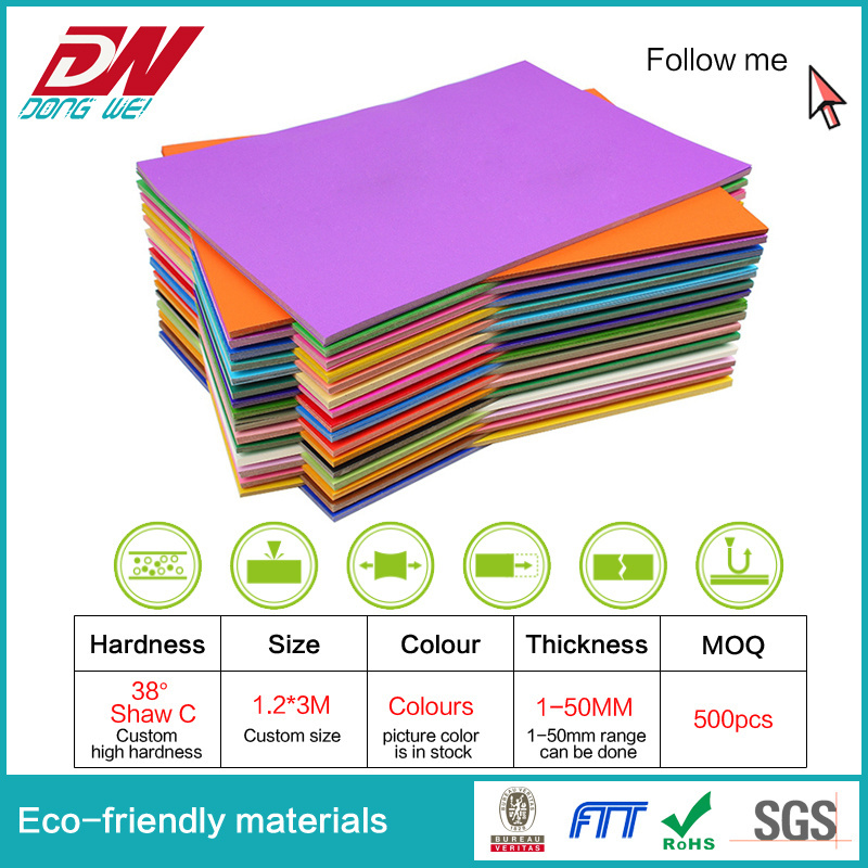 Soft Foamiran EVA Foam sheet 2mm 3mm 8mm 10mm 20mm Large Color Goma EVA foam roll