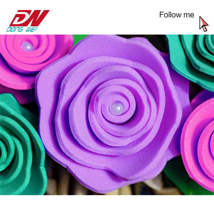 custom eva foam sheet supplier material  2mm 3mm 6mm 10mm flower stickers roll puzzle tape molding craft color sheet eva foam