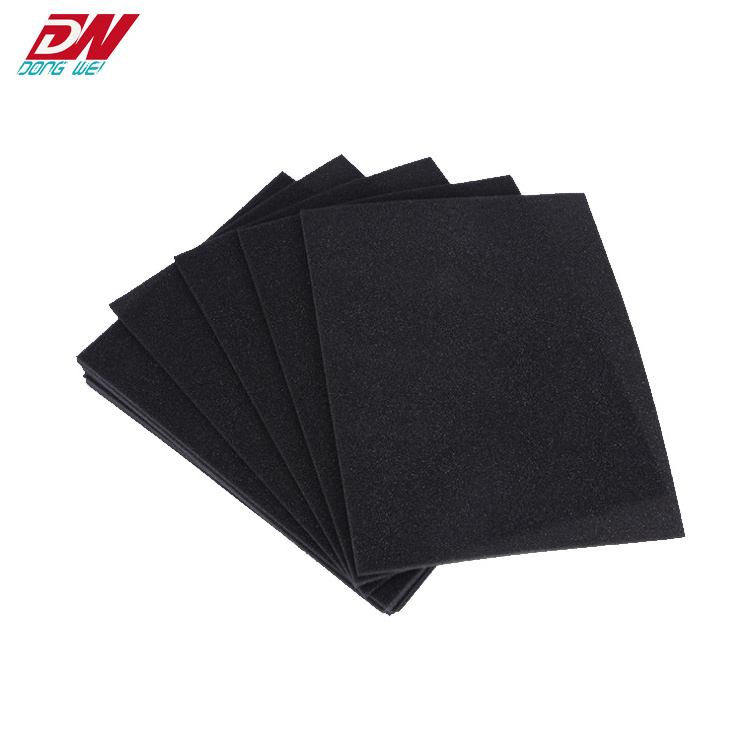 black sponge rubber sheet/foam rubber sheeting  packing material