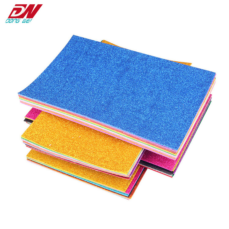 High quality custom size eva glitter foam sheet for crafts diy decorate