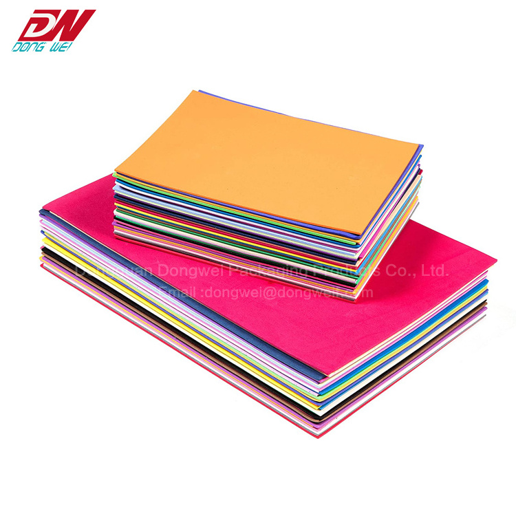 custom eva foam sheet supplier material  2mm 3mm 6mm 10mm flower stickers roll puzzle tape molding craft color sheet eva foam