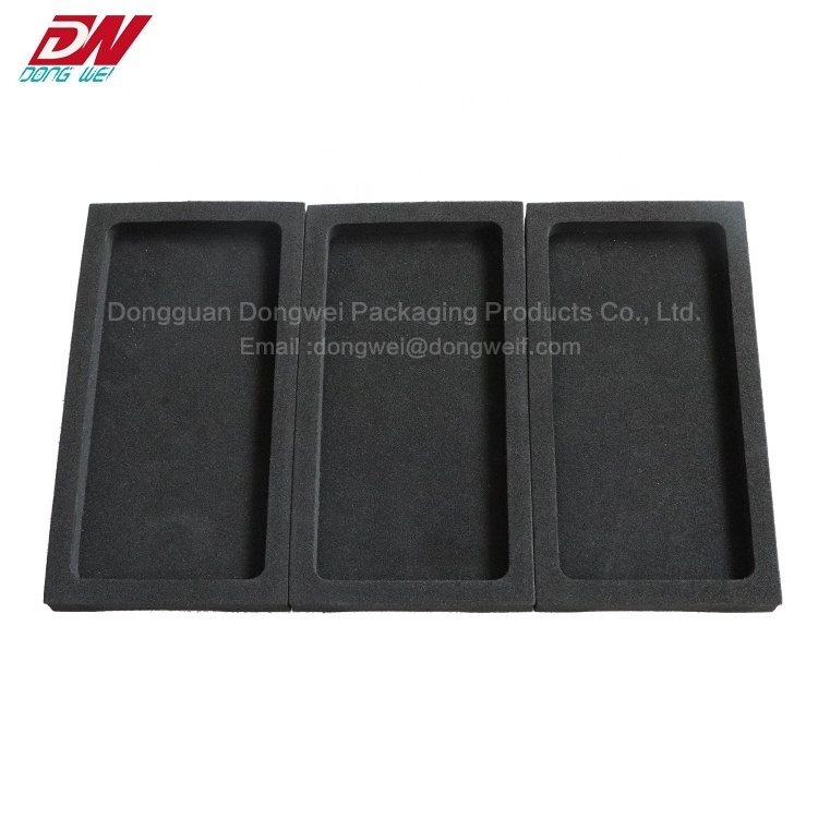 Custom Black EVA Die Cut Foam Products Packaging Box Inserts Cut to Size