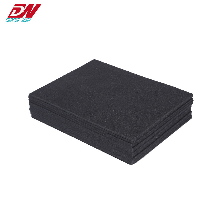 black sponge rubber sheet/foam rubber sheeting  packing material