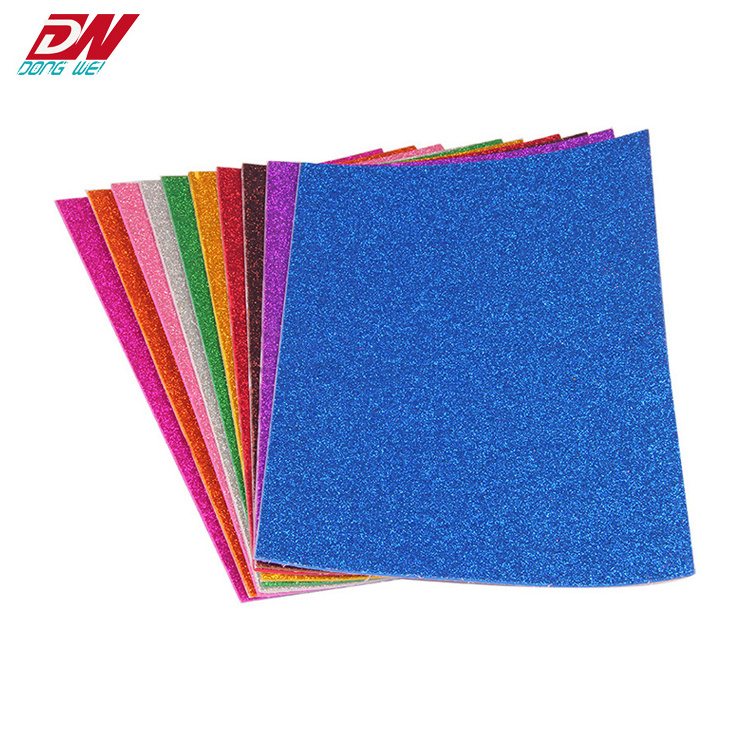 High quality custom size eva glitter foam sheet for crafts diy decorate