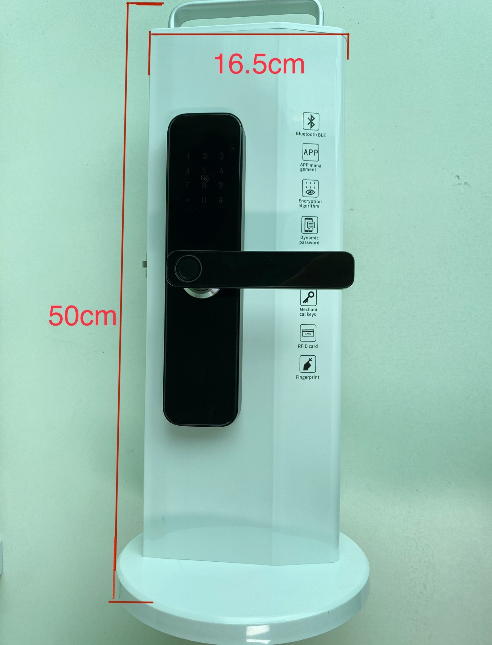 High Quality Smart fingerprint Doorlock Display Stand Rack roating Lock Showing