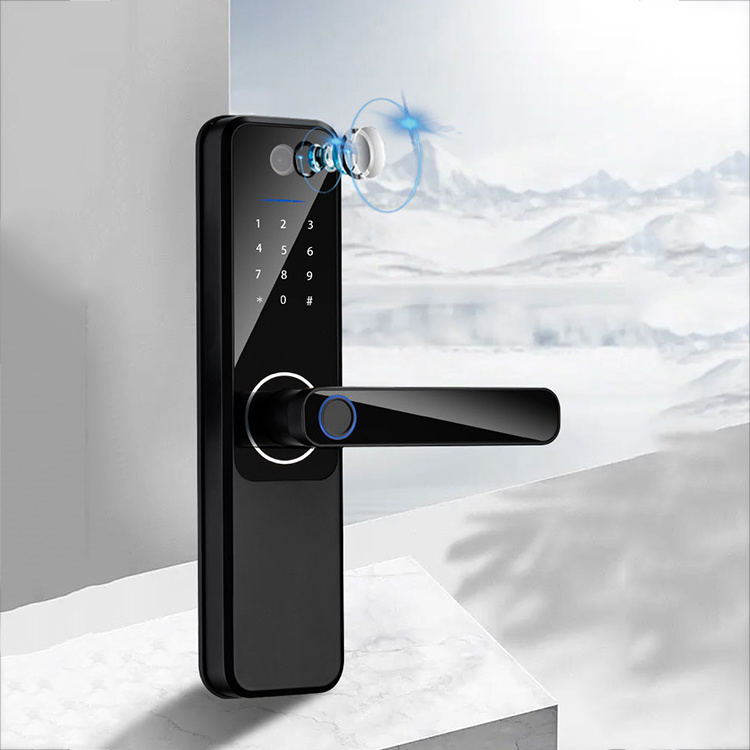 S802 Factory price WiFi Tuya TTlock Smart Locks with Camera Snapshot Fingerprint Password Keyless Smart Door Lock