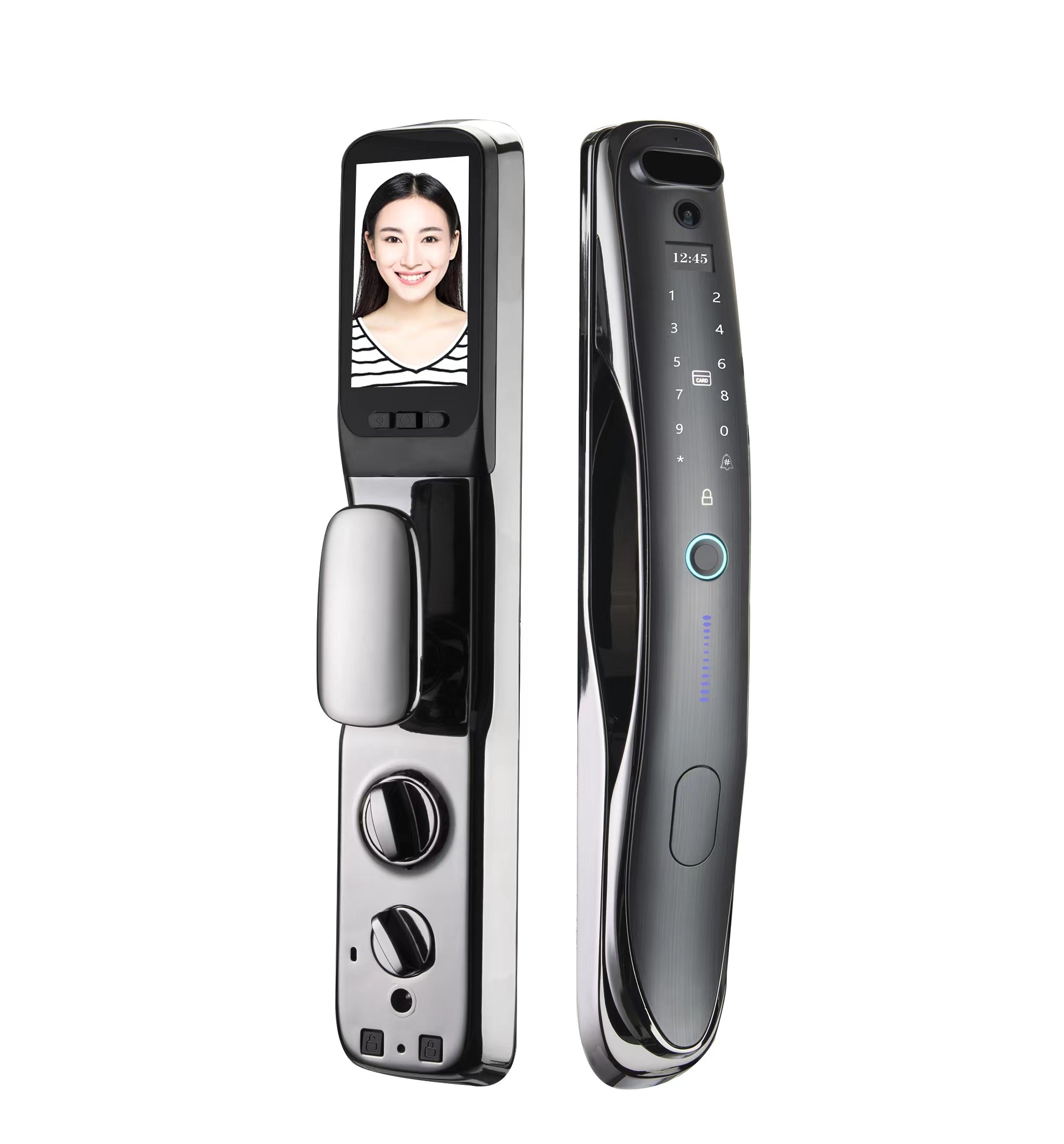 Intelligent Camera S931MAX Automatic 3D Face Recognition Wifi Door Lock Digital Fingerprint Password Smart Home Door Lock