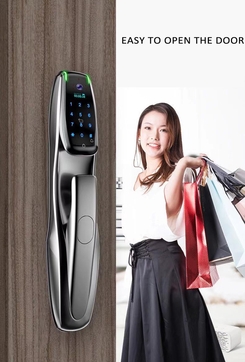 High Quality Automatic Code Fingerprint USmart Go App Remote Unlock Camera Smart Door Lock For Home Apartment