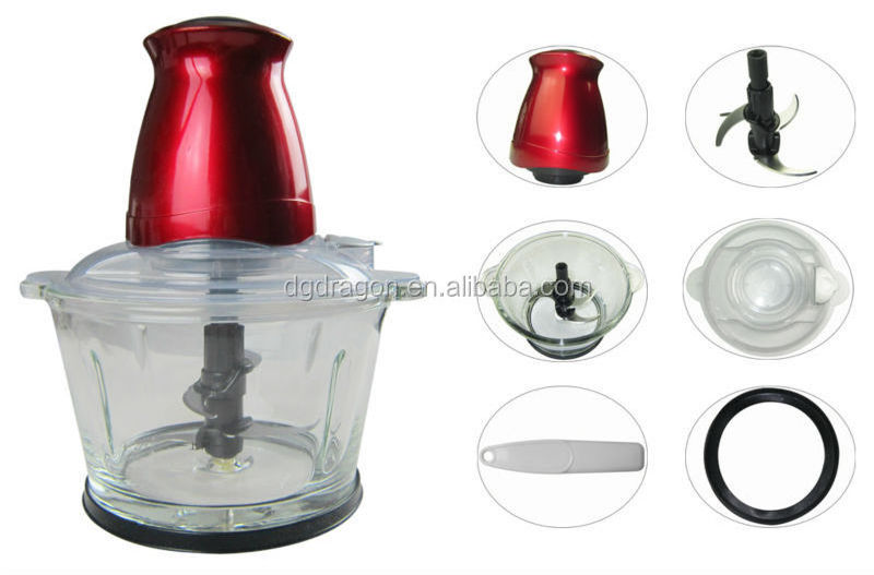 1.5L Muti function  glass bowl Mini chopper