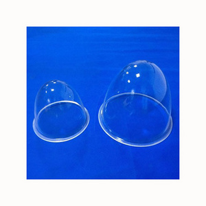 Factory price custom size large clear acrylic dome plastic containers