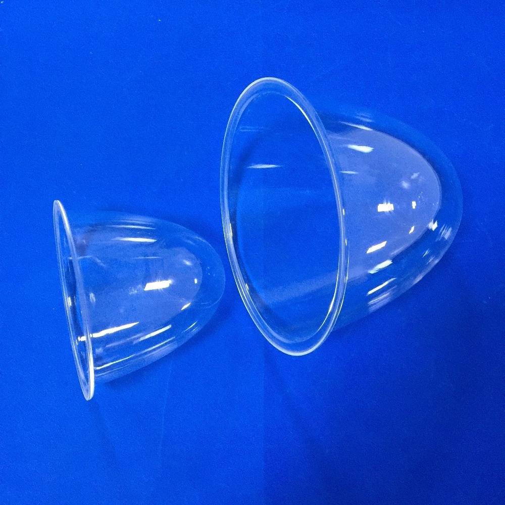 Factory price custom size large clear acrylic dome plastic containers