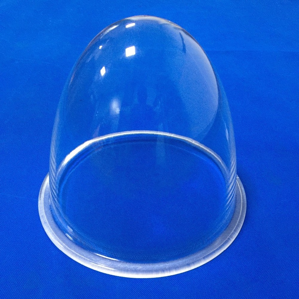 Factory price custom size large clear acrylic dome plastic containers