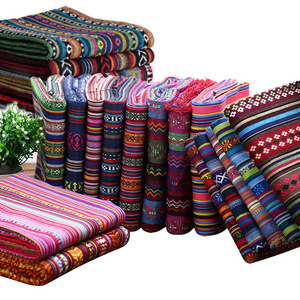 Original Factory Teramila Ethnic Style Fabric for Hotel Bar Tablecloth Pillow Sofa Cover Textile Curtain Materials