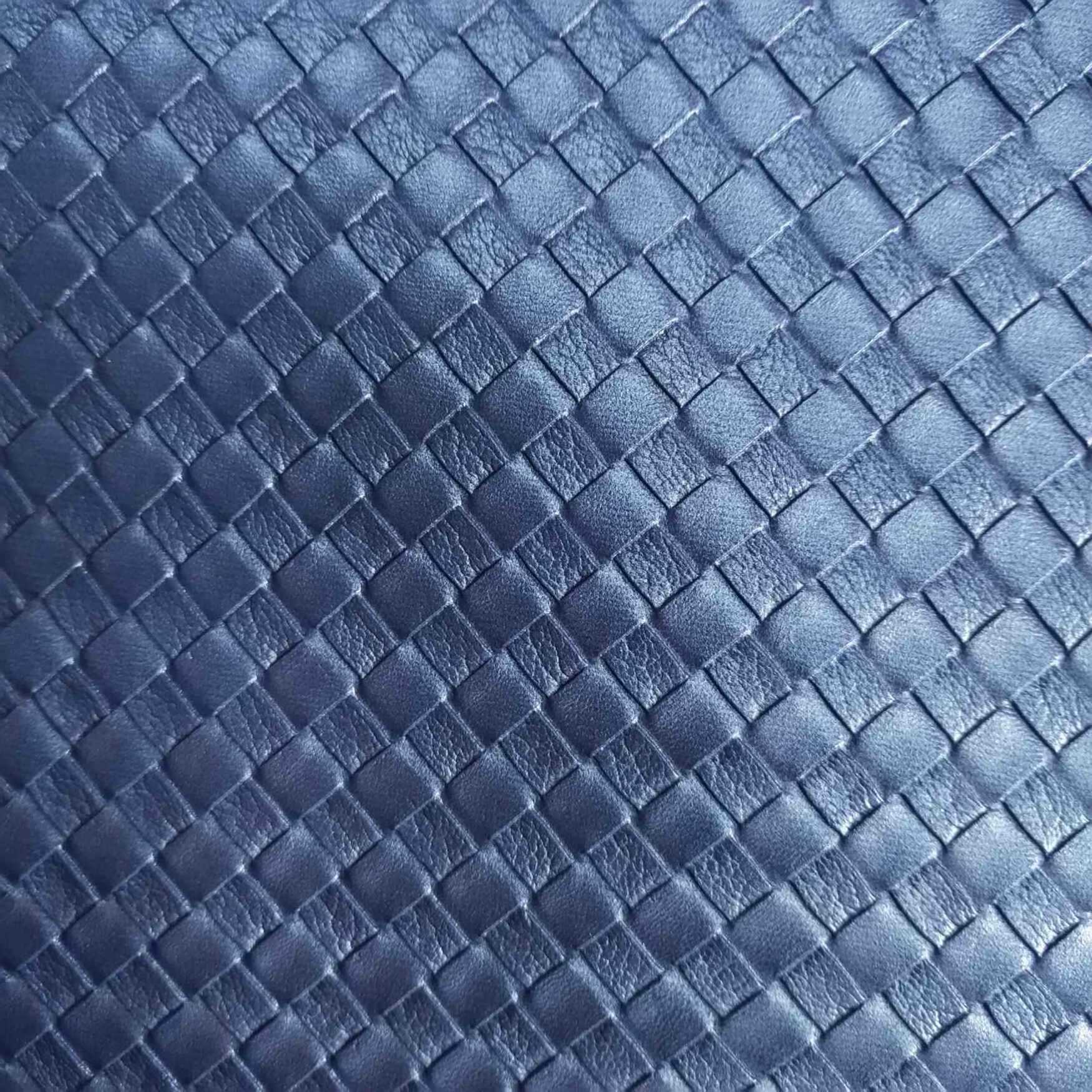 Factory wholesale Faux Leather Fabric bamboo woven pattern pvc leather fabric for luggage bag sofa furniture