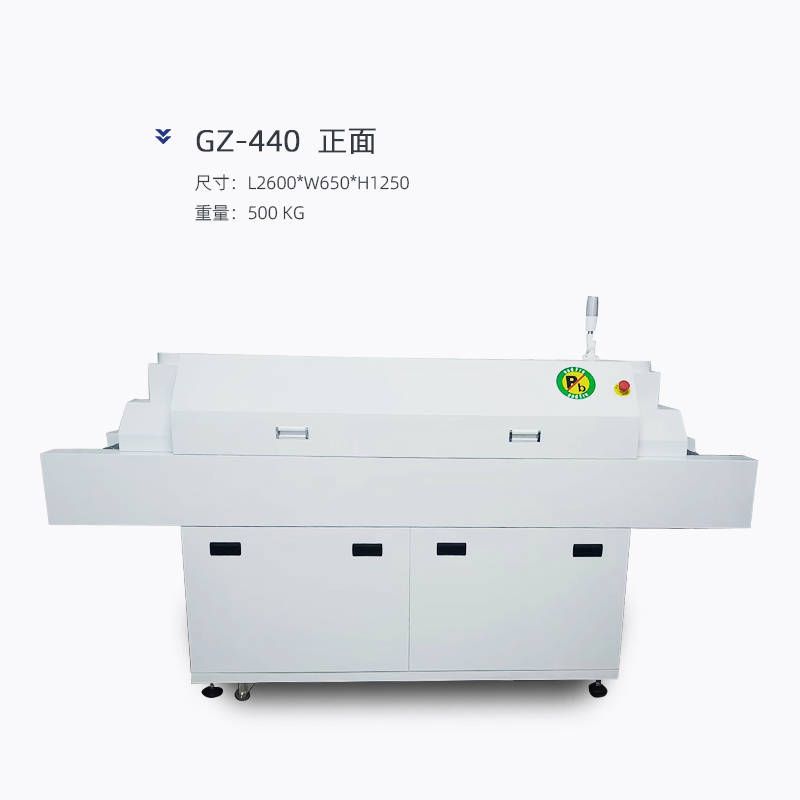 Benchtop Smd infrared hot air conveyor Smt assembly line three heating zone reflow wave soldering furnace for Pcb welding