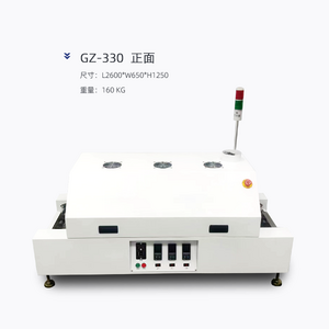 Benchtop Smd infrared hot air conveyor Smt assembly line three heating zone reflow wave soldering furnace for Pcb welding