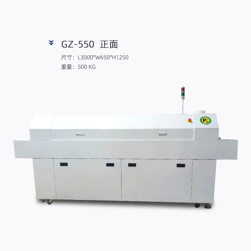 Benchtop Smd infrared hot air conveyor Smt assembly line three heating zone reflow wave soldering furnace for Pcb welding