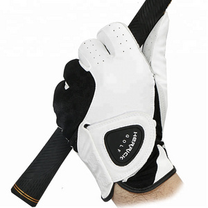 Wholesale custom Cabretta Leather Skidproof and clingy wear-resisting men Left hand  golf glove