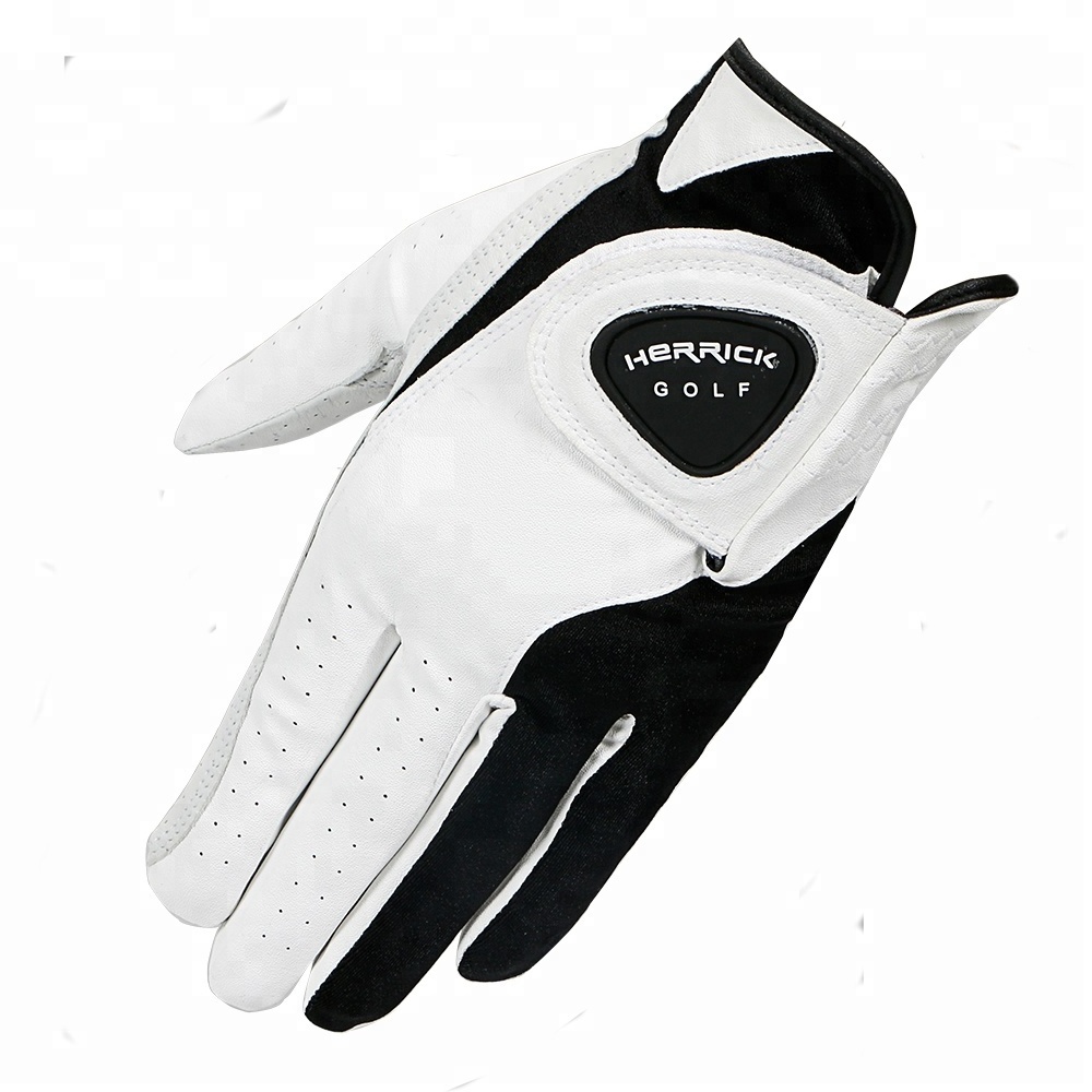 Wholesale custom Cabretta Leather Skidproof and clingy wear-resisting men Left hand  golf glove