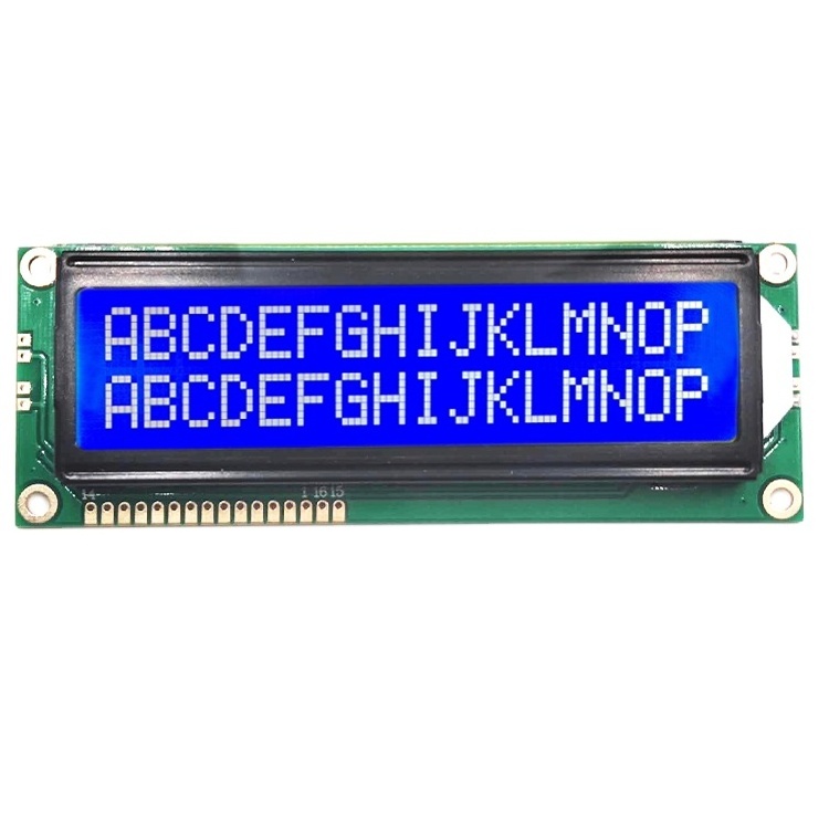 15 years factory and factory price lcd 1602 blue 16x2 big size character lcm lcd display module