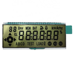 custom lcd display green 7 segment 6 digits meter lcd display screen