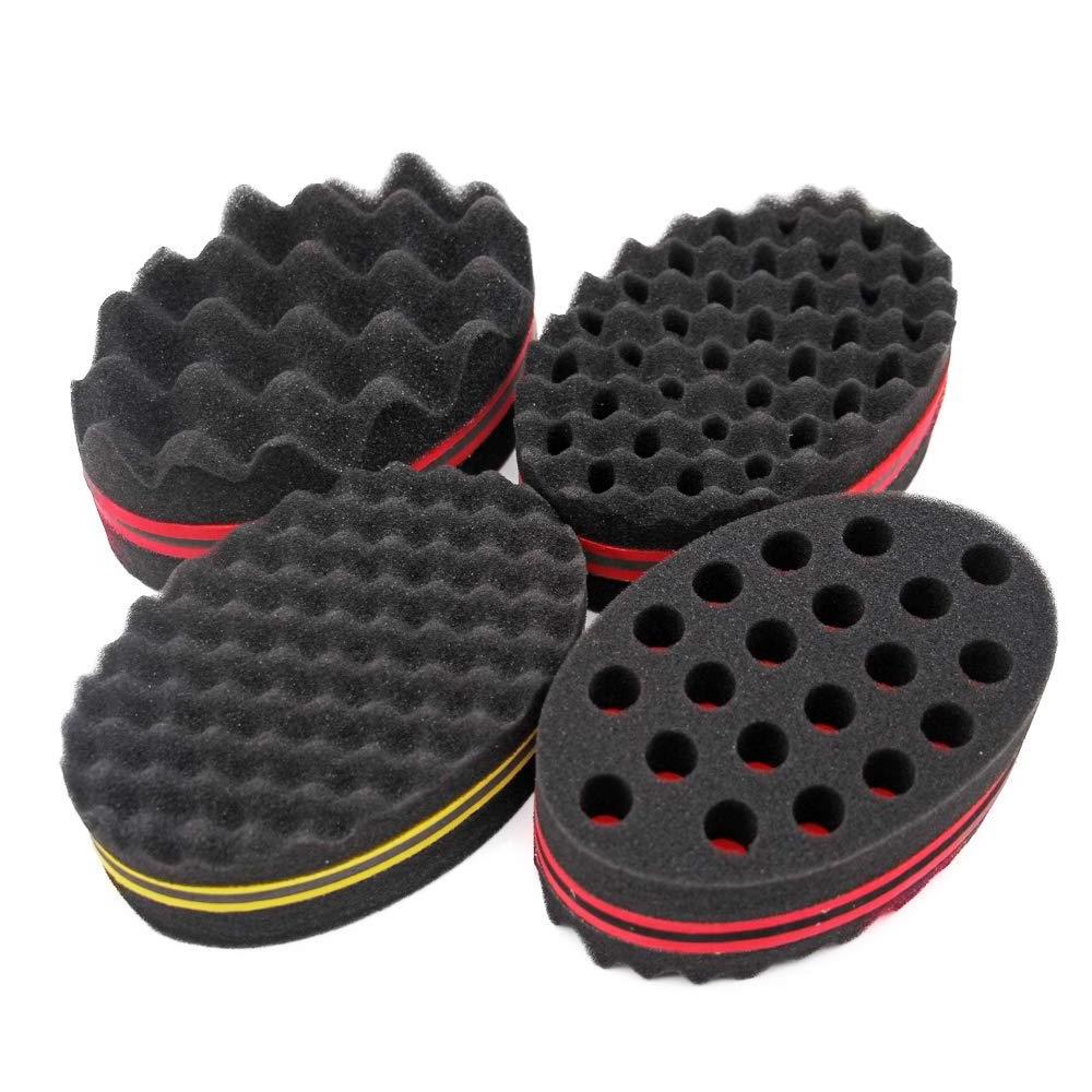 African Sponge Magic Curly Hair Twist Sponge Creative Hairdressing Hair Sponge Brush with Holes