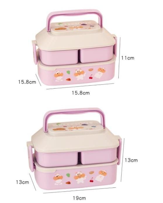 Factory Wholesale Cute Lunch Box Office Portable INS Microwave Heated Picnic Fruit Bento box