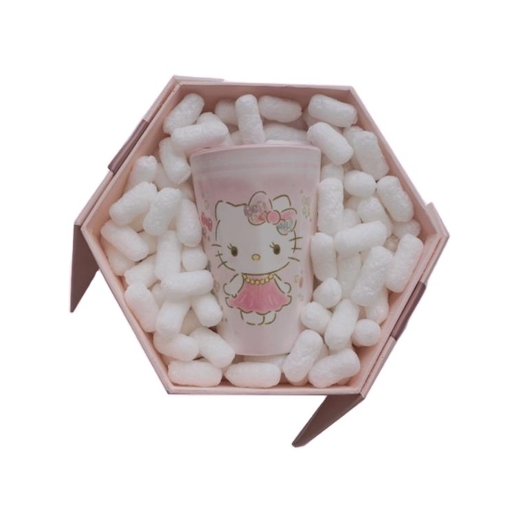 Eco Friendly Colorful Filler Packing Peanuts Foam For Packing Water-soluble Starch Foam