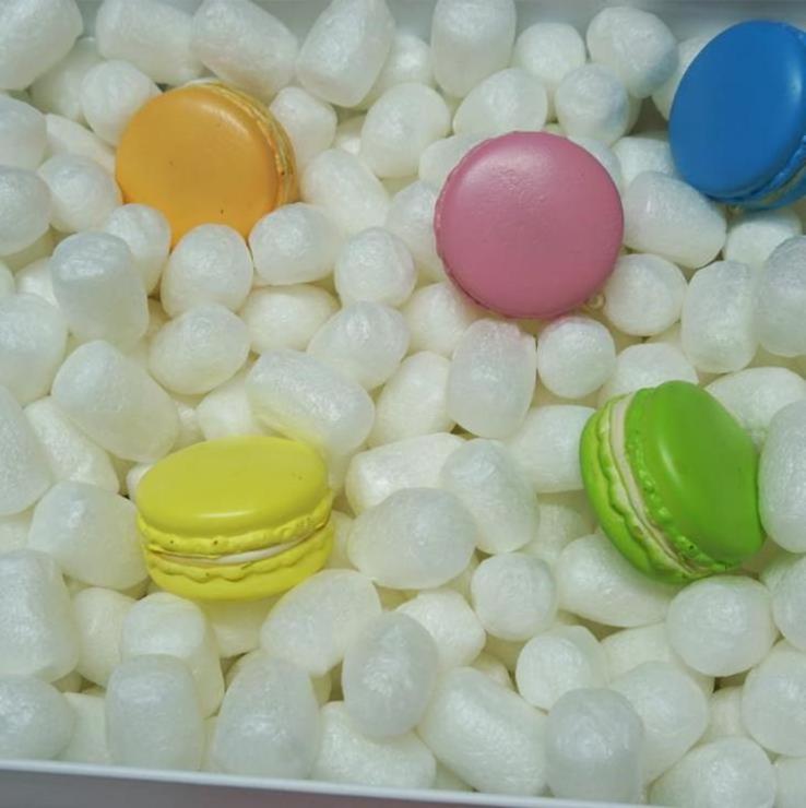 Eco Friendly Colorful Filler Packing Peanuts Foam For Packing Water-soluble Starch Foam